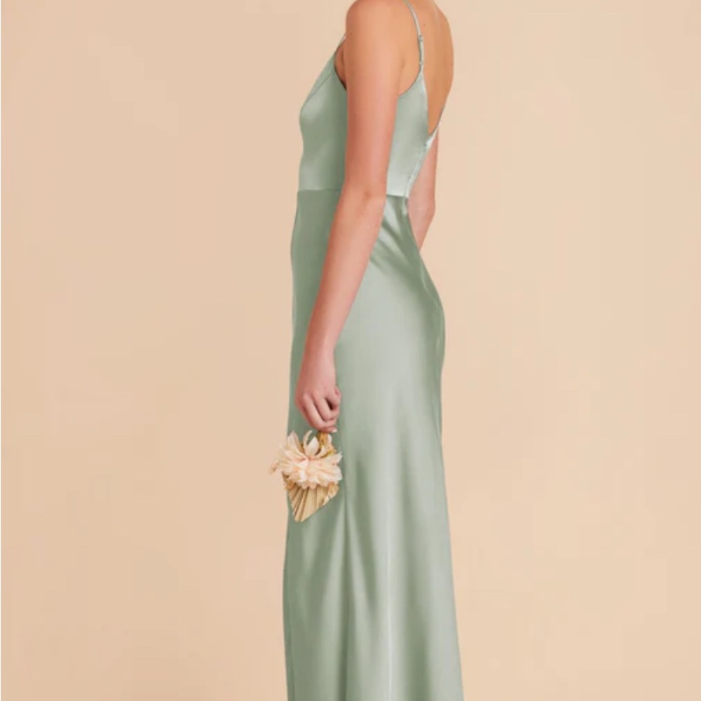 Birdy Grey Jay Matte Satin Dress Sage - Size L - Picture 2 of 4